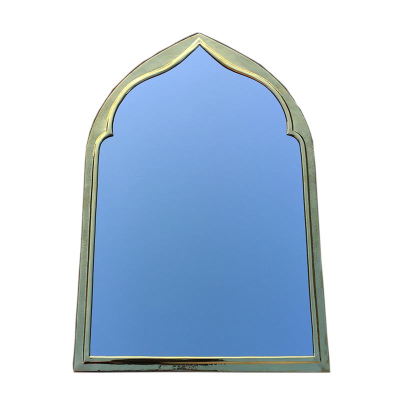 Specchio Marocchino in ottone martellato a mano