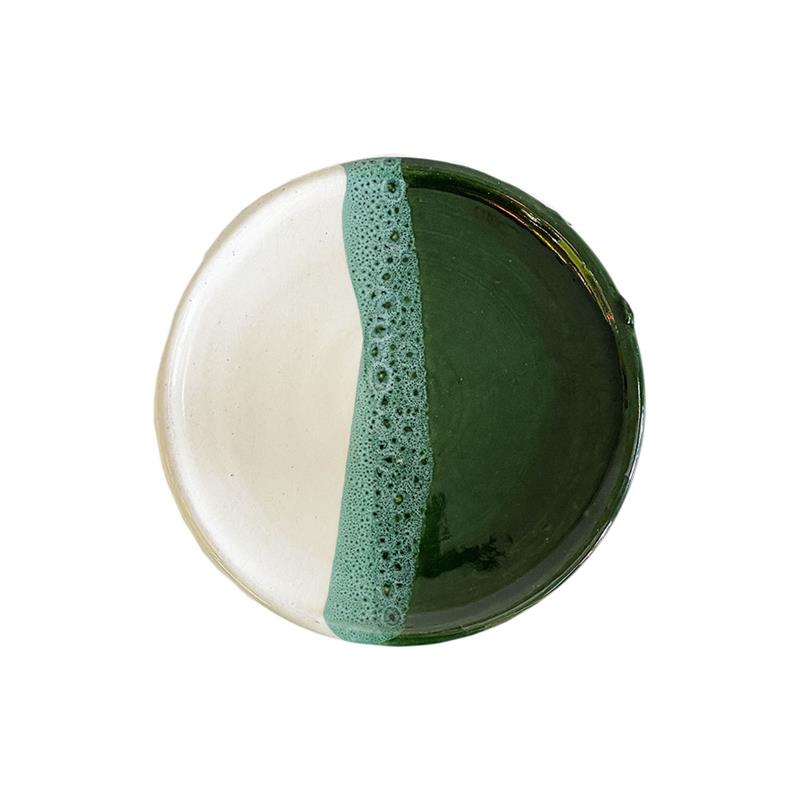 Piatto marocchino in ceramica dipinta a mano - Dimensioni diam. cm 16*h 1,5
